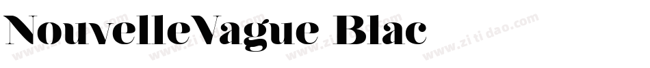 NouvelleVague Blac字体转换